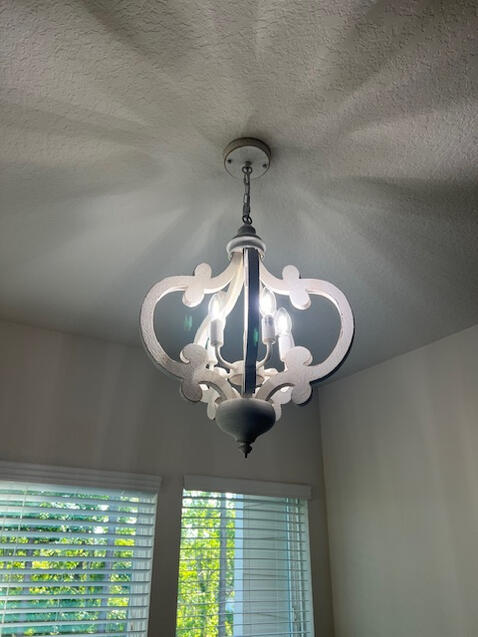 Chandelier Install